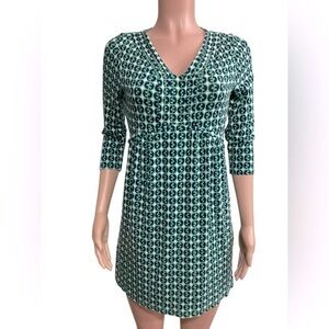 Boden NWOT Dorothy Dress Fit and Flare Empire Waist 3/4 Sleeves size 10R